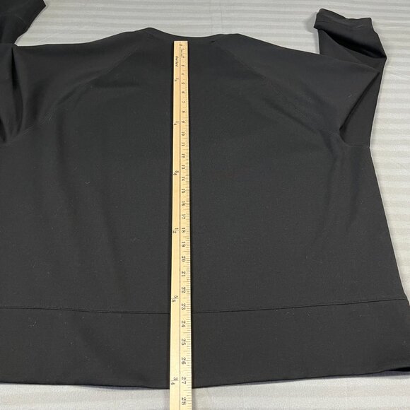 Eileen Fisher Sweater Womens 2X Lyocell Soft Black Round Neck Oversized Made USA - Picture 9 of 11